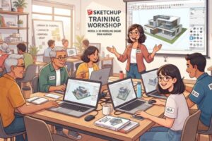Kursus SketchUp Bersertifikat dengan Mentor Praktisi Industri