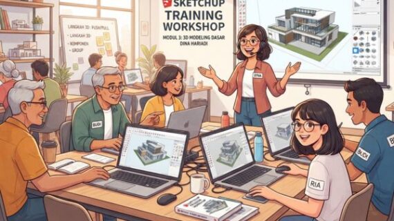 Kursus SketchUp Bersertifikat dengan Mentor Praktisi Industri